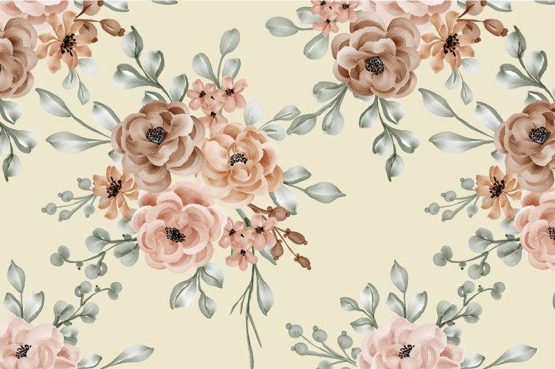 Romantické velké olejové růže elegantní prostírání - TenStickers