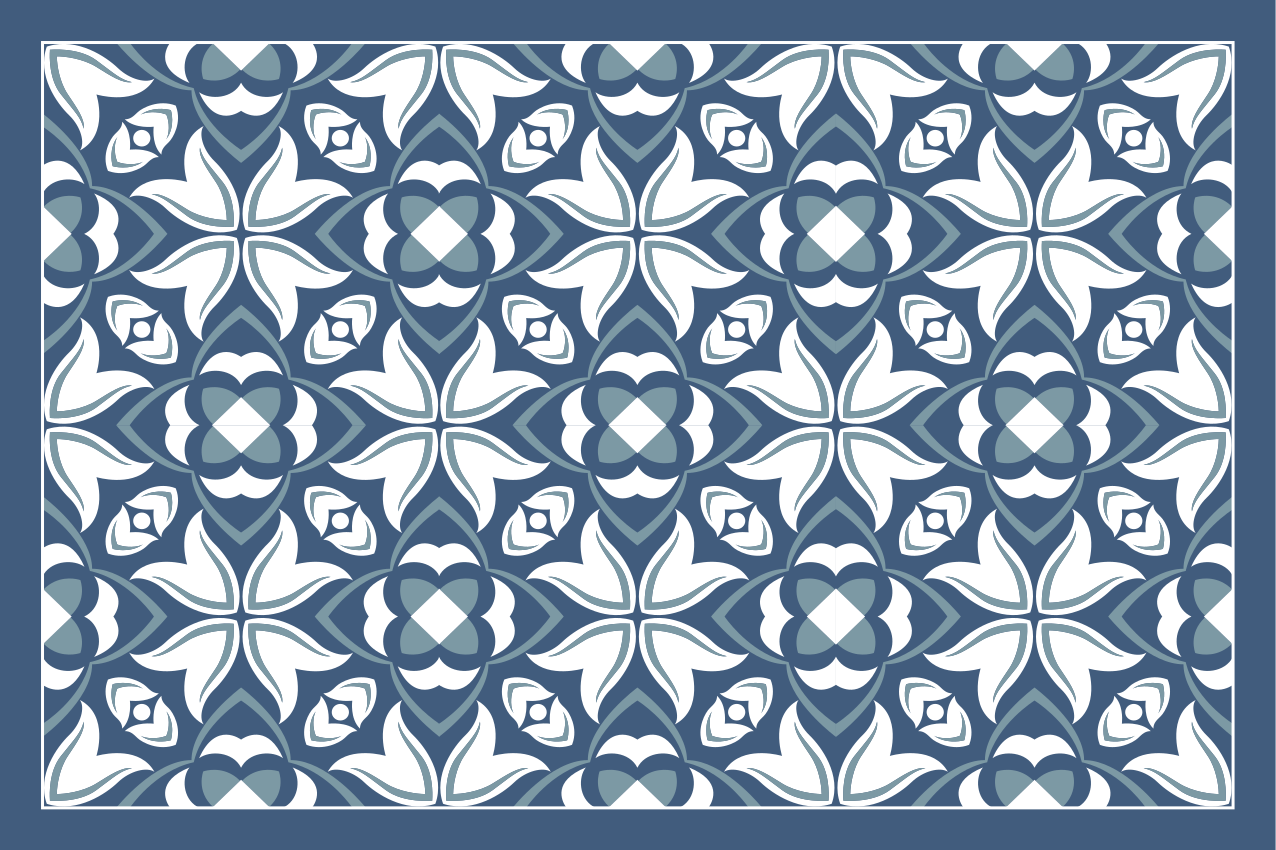 Prostírání s texturami s bohatým botanickým motivem - TenStickers