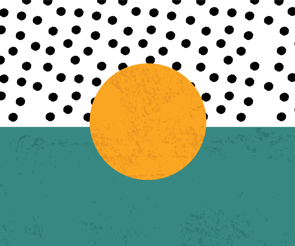 Moderní prostírání s odvážnými puntíky - TenStickers