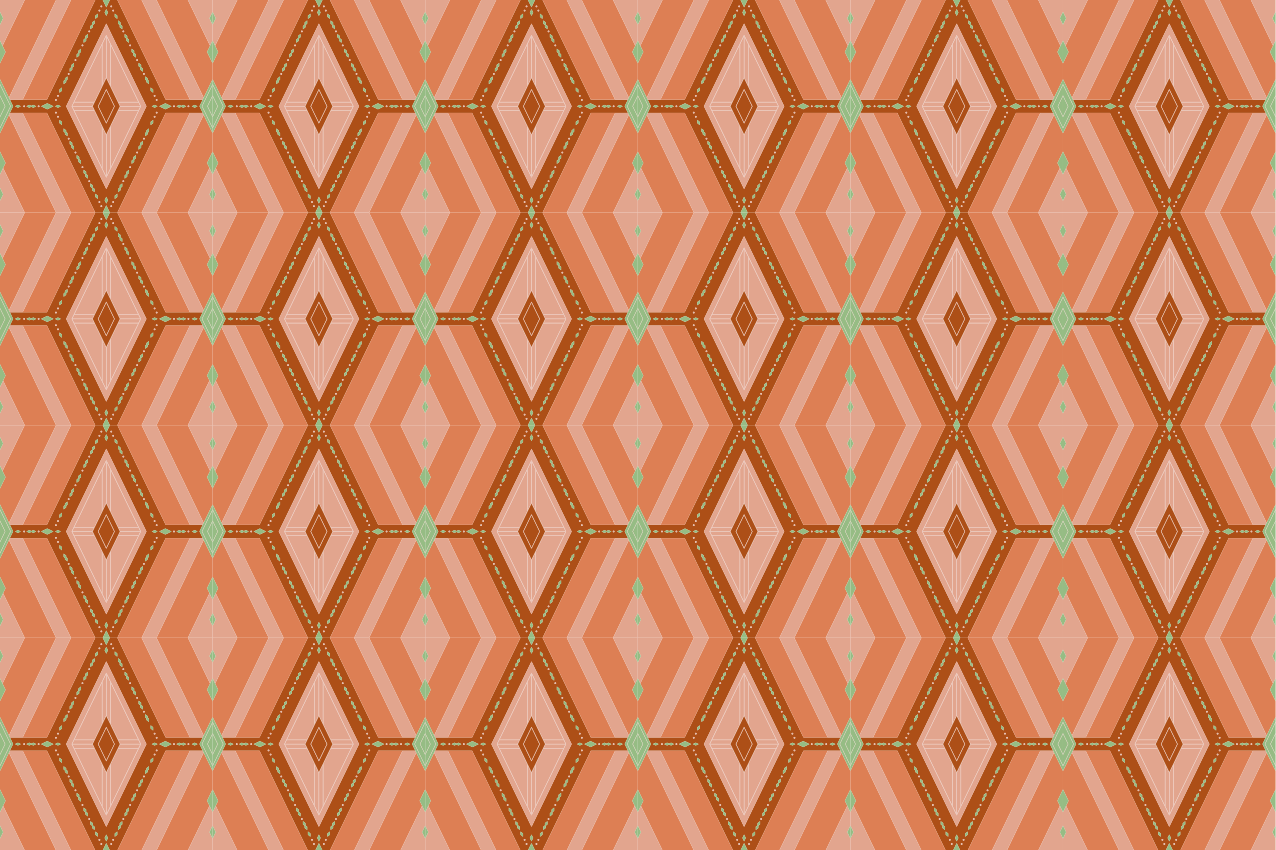 Prostírání s texturami geometrický hexagonální vzor - TenStickers