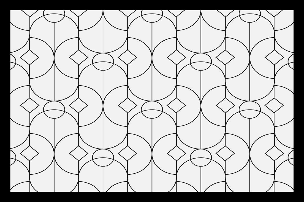 Moderní prostírání geometrického vzoru - TenStickers