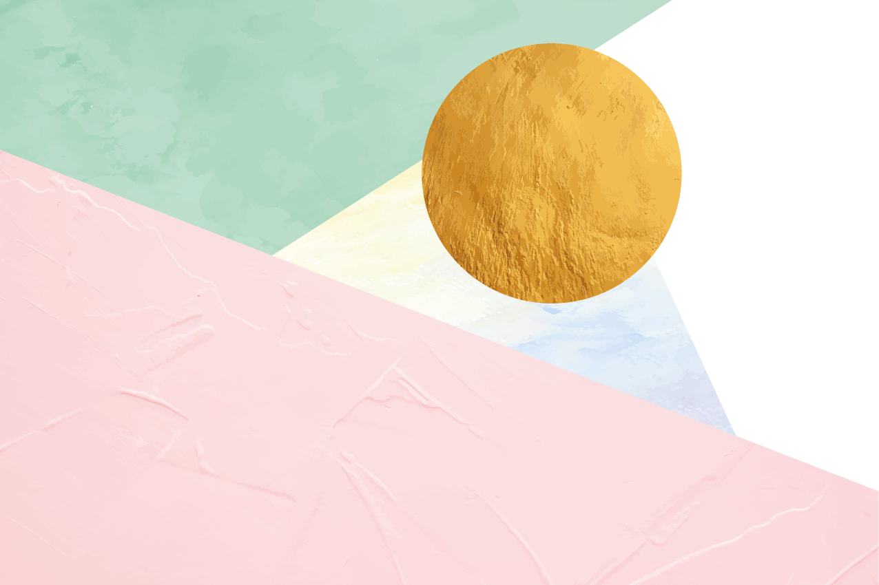 Moderní prostírání s texturovanými geometrickými tvary - TenStickers