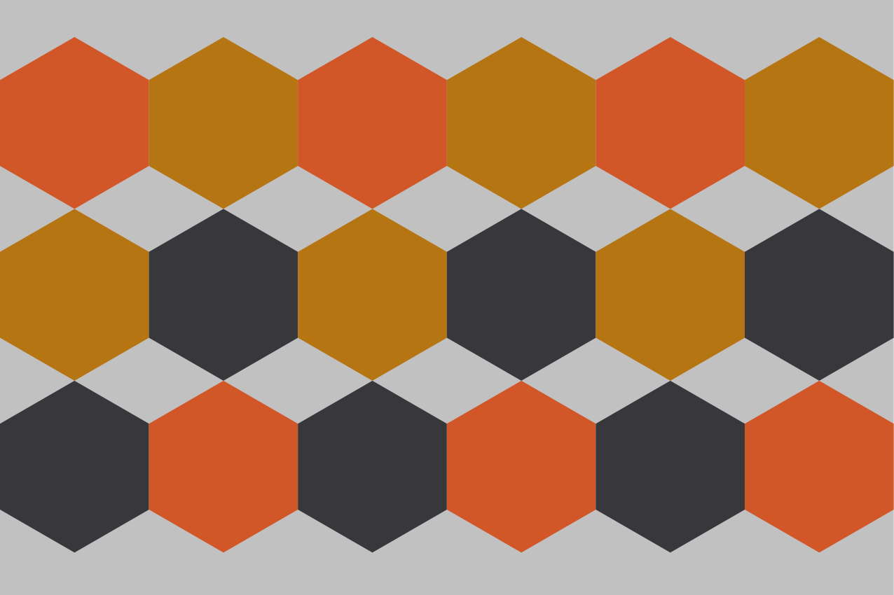 Moderní prostírání s hexagonovým vzorem - TenStickers