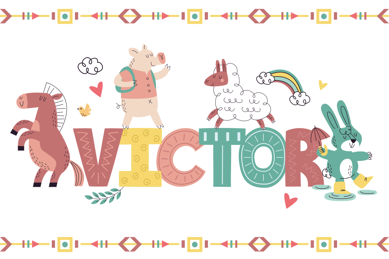Dětské prostírání s přátelskými zvířecími postavičkami - TenStickers