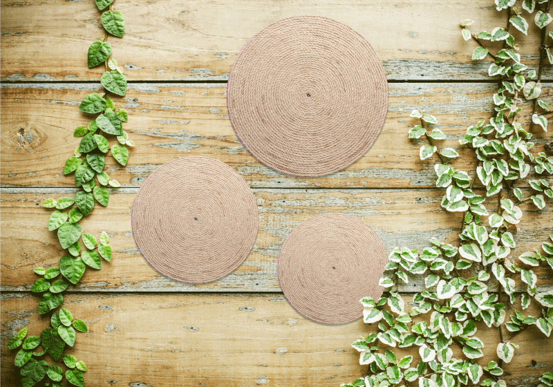 Přírodní "boho" dekorace texturované prostírání - TenStickers