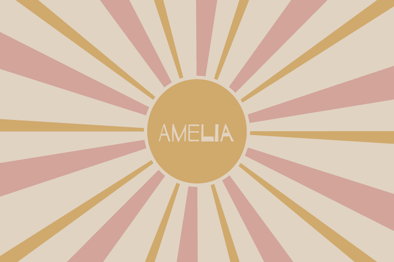 "boho" barevné sluneční dětské prostírání - TenStickers