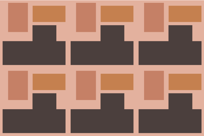 Moderní prostírání abstraktní geometrické uspořádání - TenStickers