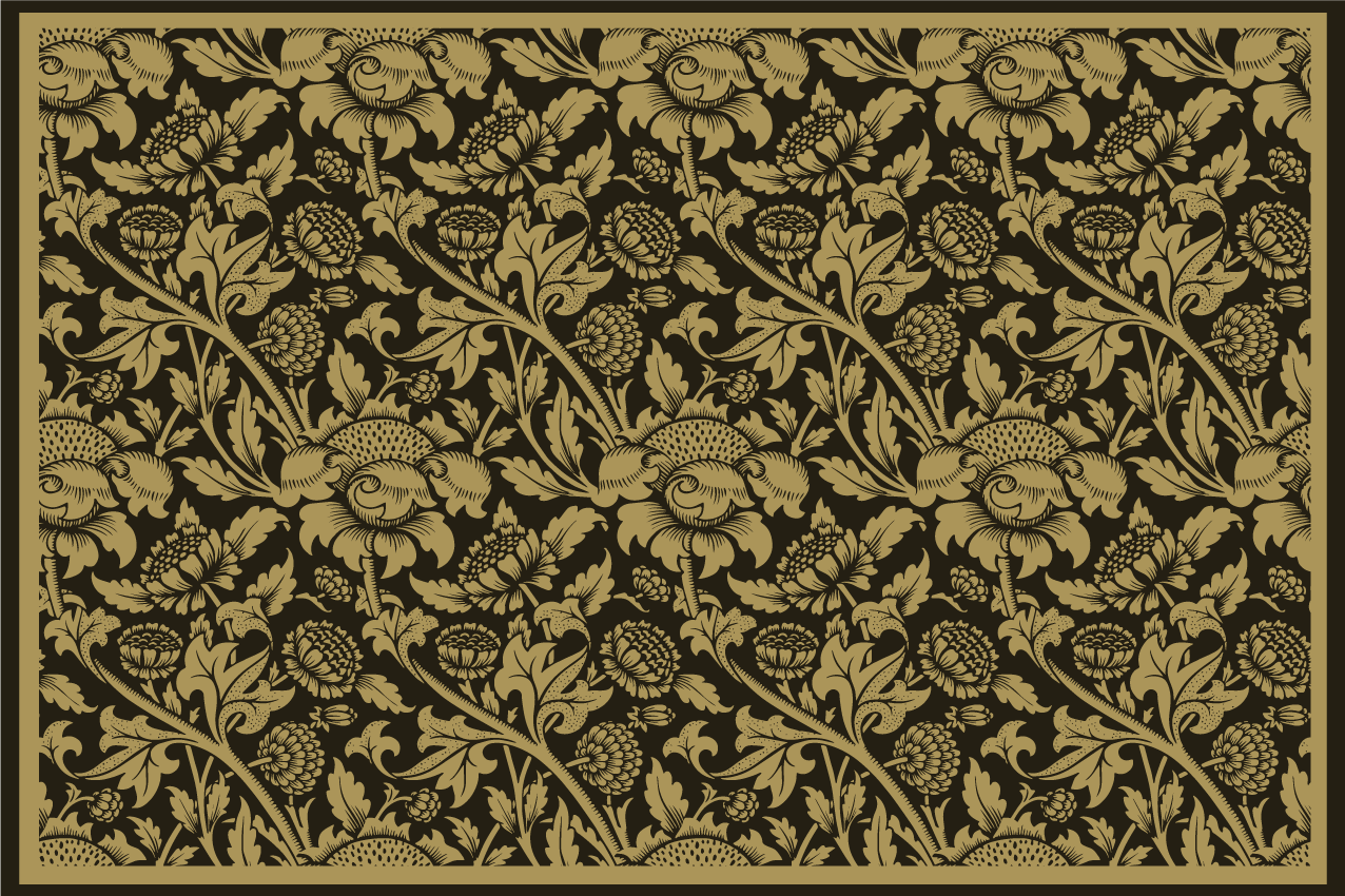 Elegantní prostírání botanická elegance - TenStickers