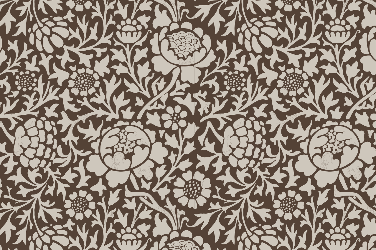 Obdélníkové prostírání s vintage květinovým potiskem - TenStickers