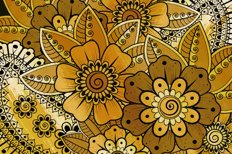 Prostírání v indickém stylu paisley - TenStickers