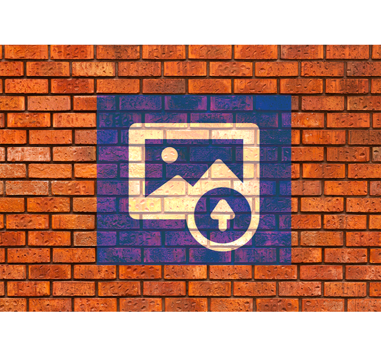 Efekt španělské vlajky Cihla fototapeta - TenStickers