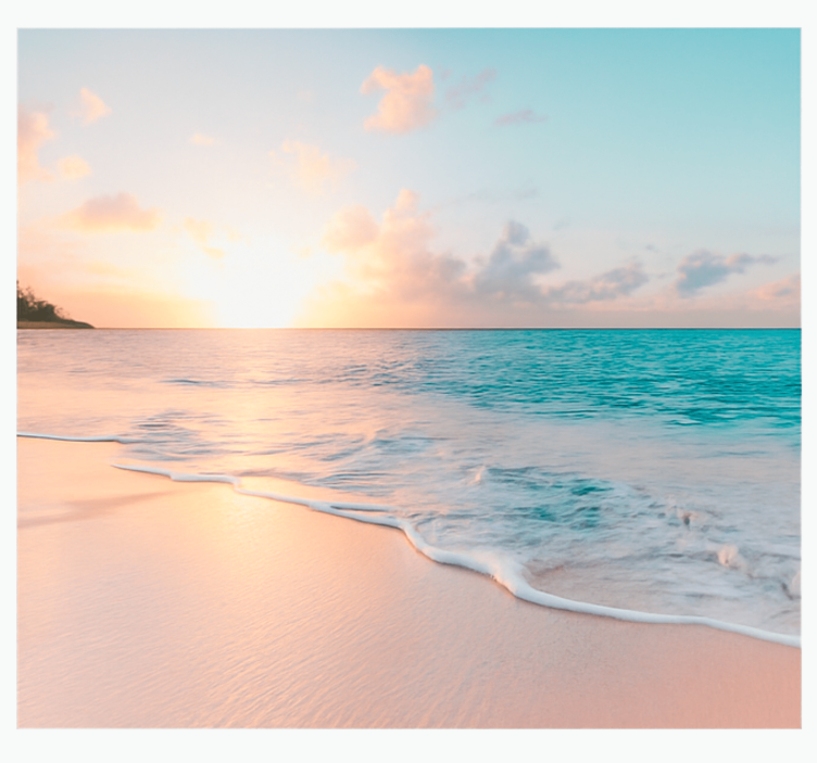 Uklidněný západ slunce design Moře fototapeta - TenStickers