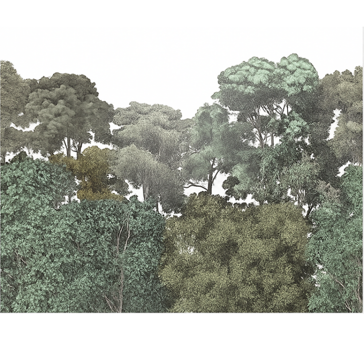 Elegantní motiv deštného pralesa Fototapeta teenager pokoj - TenStickers