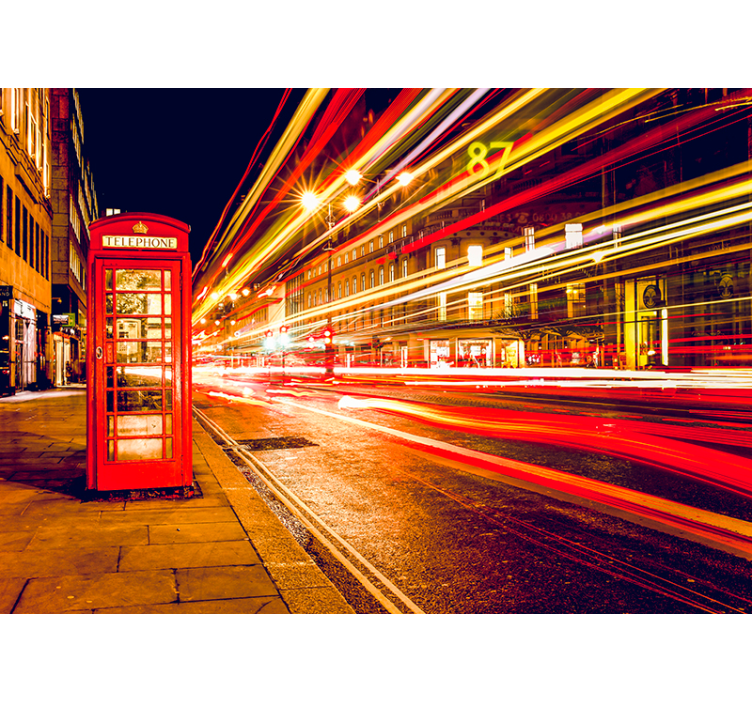 Ikonická londýnská noc Fototapeta Londýn - TenStickers