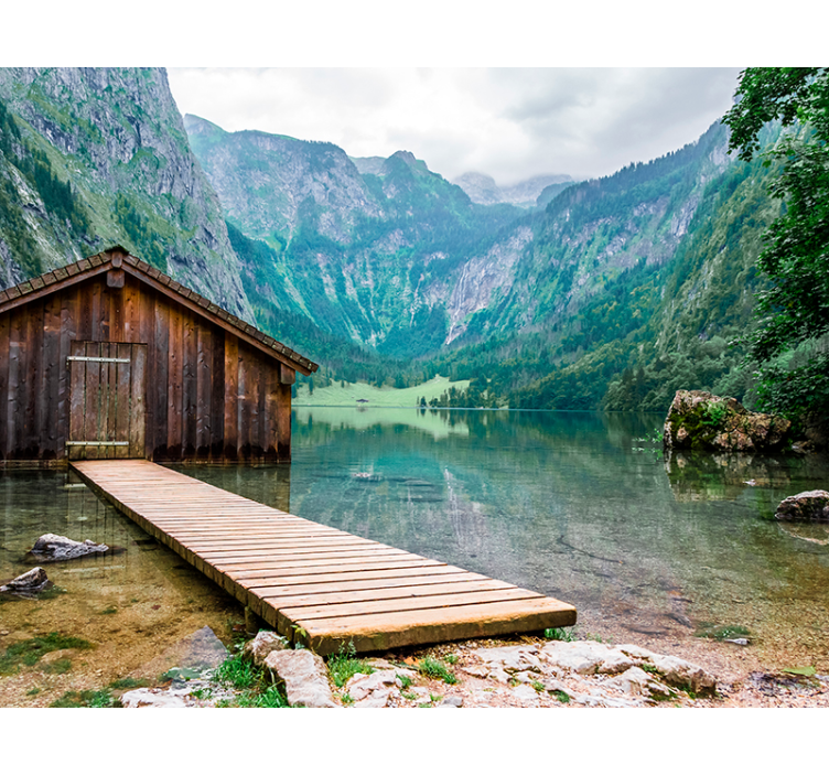 Chata v nástěnné malbě - TenStickers