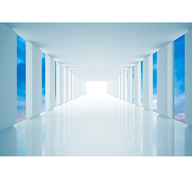 Chodit po obloze 3d fototapeta - TenStickers