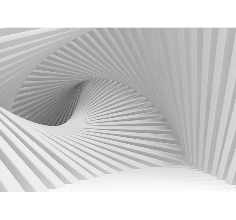 Vlny schodů 3d fototapeta - TenStickers