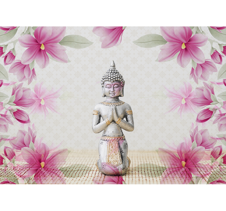 Květina buddha zen fototapeta - TenStickers