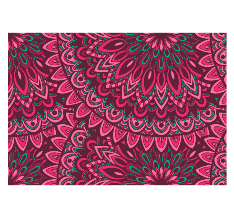 Květinové mandala zen fototapeta tapety - TenStickers