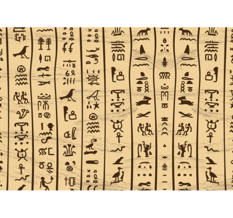 Fototapeta egyptské hieroglyfy v obývacím pokoji - TenStickers