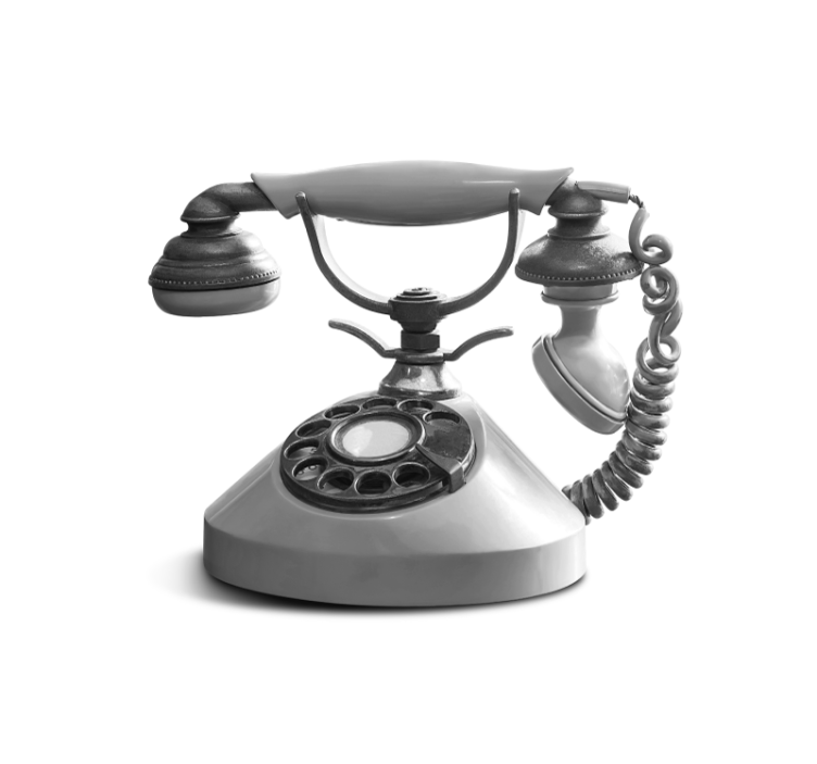 Detailní záběr na retro telefon Fototapeta - TenStickers