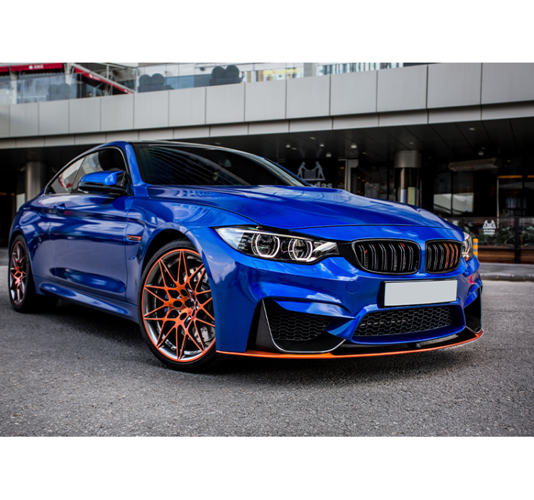 Pro ložnici modré sportovní auto fototapeta - TenStickers