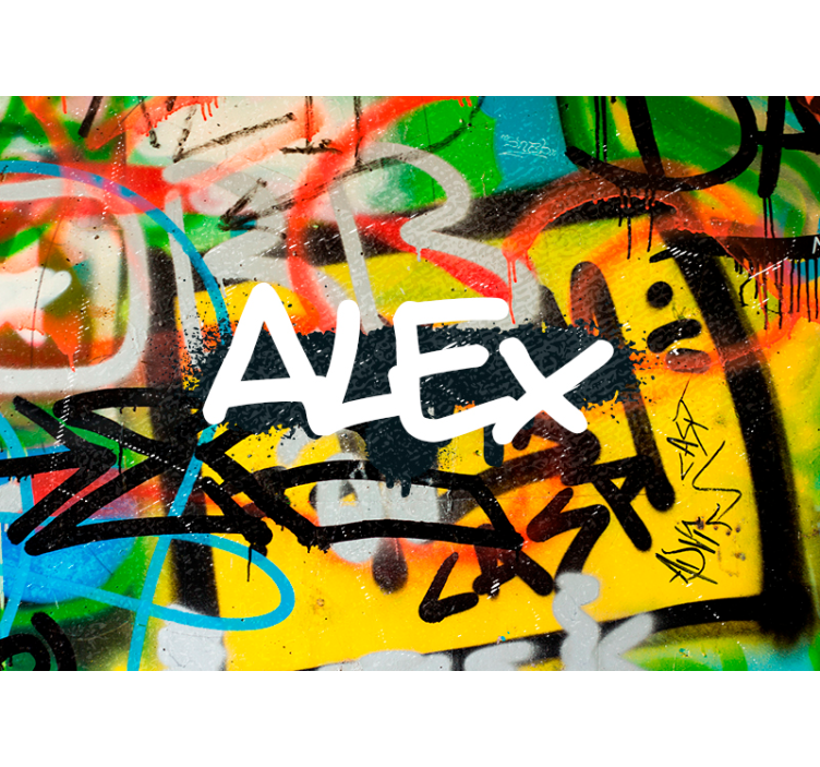 Přizpůsobitelná graffiti cihlová textura fototapeta - TenStickers