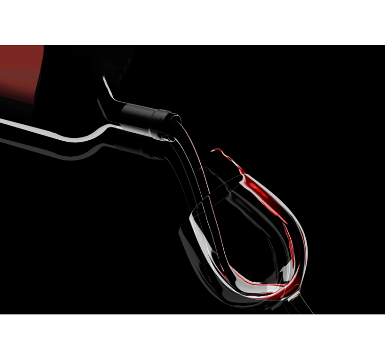 Elegance nalévání vína Fototapeta hudba - TenStickers