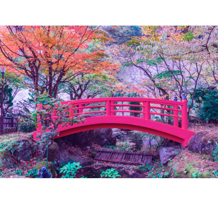 Lesní fototapeta pokojný vstup do zahrady - TenStickers