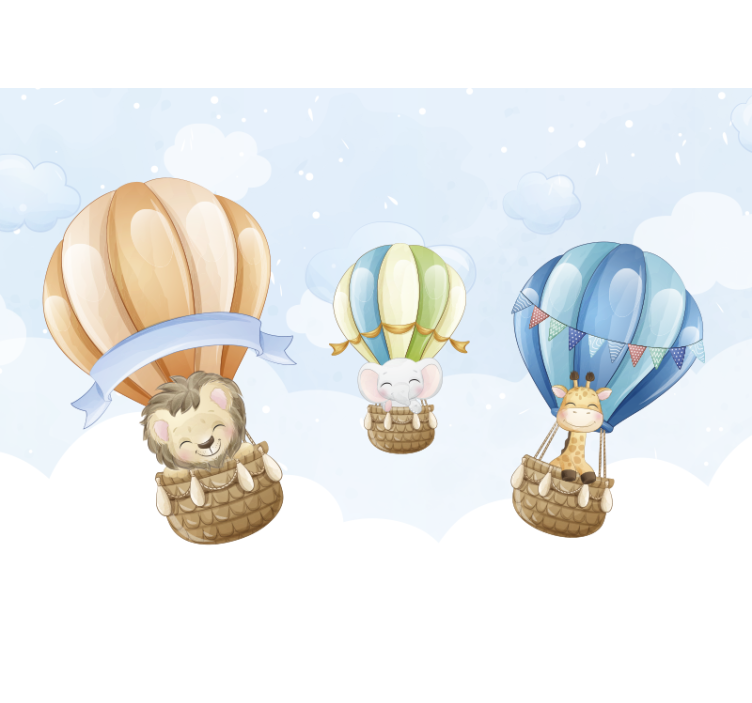 Fototapeta zvířata nafukovací vzducholodě - TenStickers