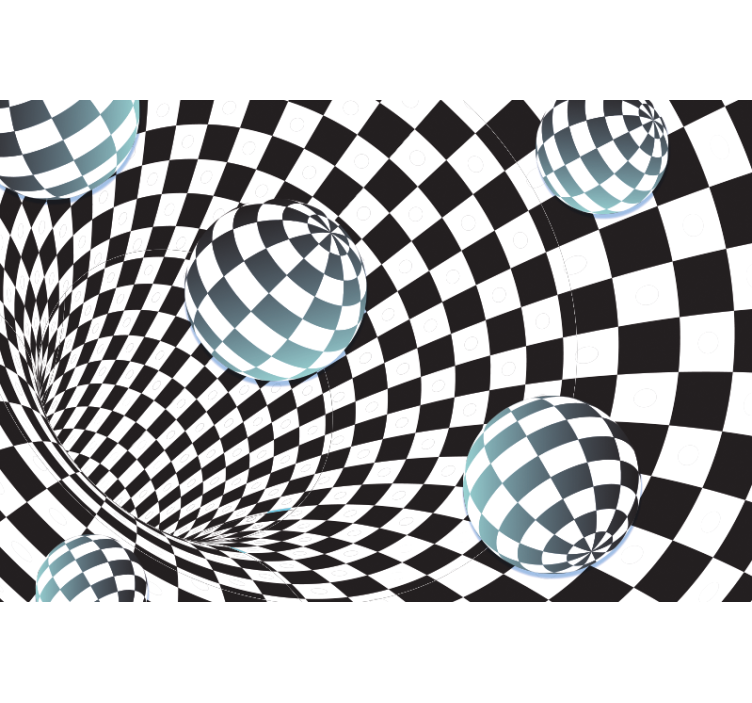 Abstraktní fototapeta vzor iluzorní sféry - TenStickers