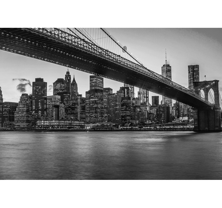 New york fototapeta brooklynský most městská krajina - TenStickers