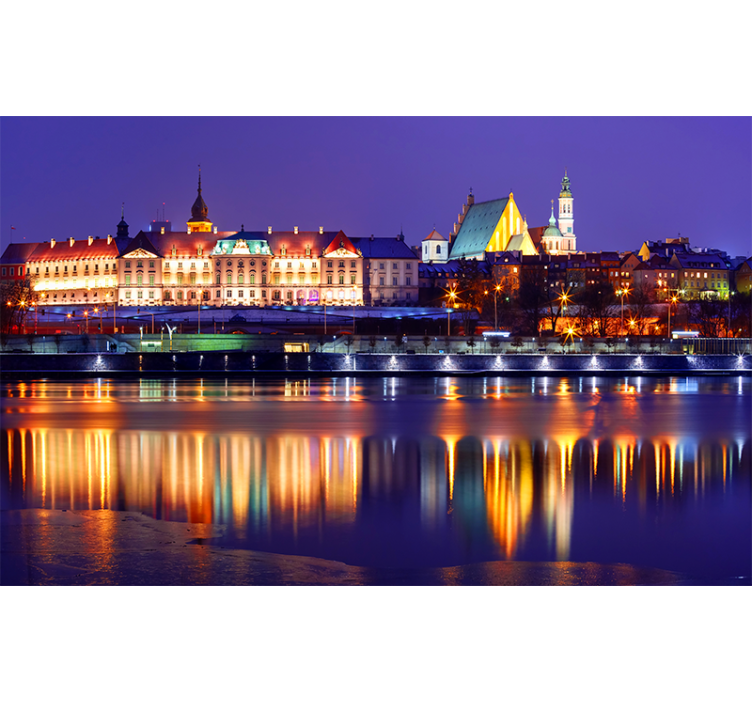 Odraz historické městské krajiny Fototapeta pro město a zemi - TenStickers