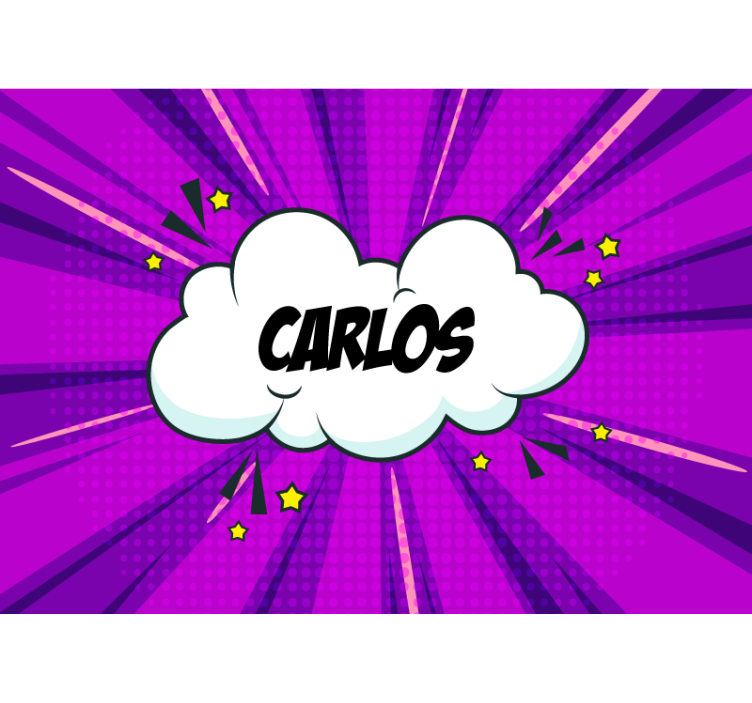 Název komiksového stylu Fototapeta fráze - TenStickers