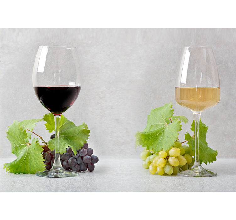 Fototapeta hudba hrozny a víno - TenStickers