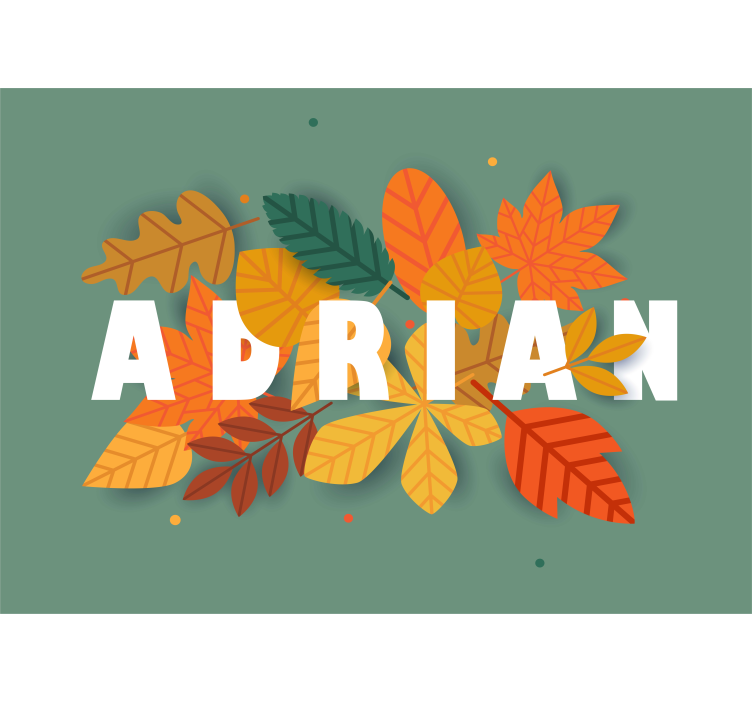 Podzimní listové aranžmá Fototapeta květina - TenStickers