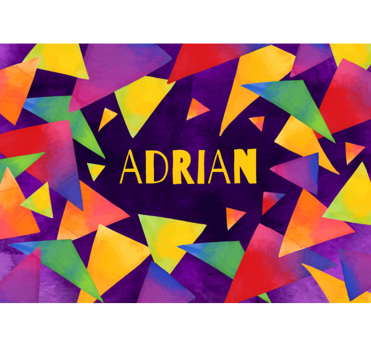 Vlastní geometrické tvary Dětská ložnice fototapeta - TenStickers