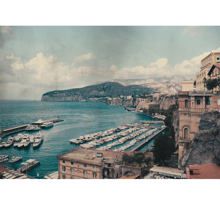 Sorrento jižní itálie pod mořskou fototapeta - TenStickers