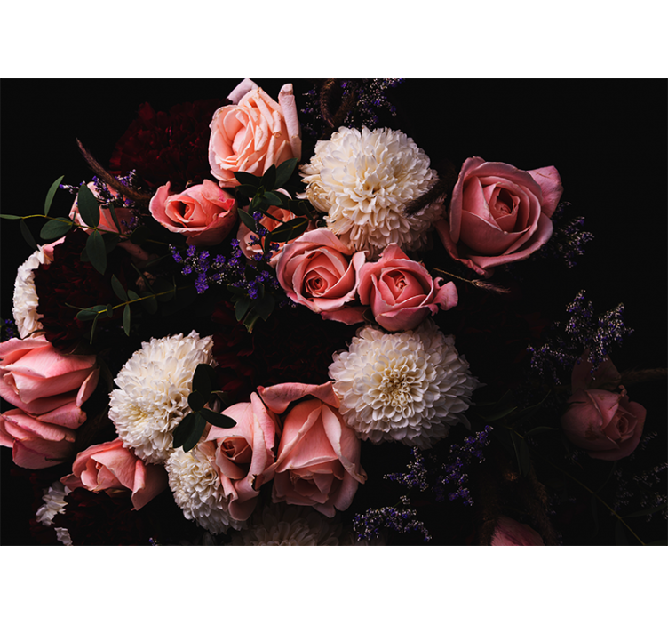 Půvabná botanická kompozice Fototapeta květiny - TenStickers