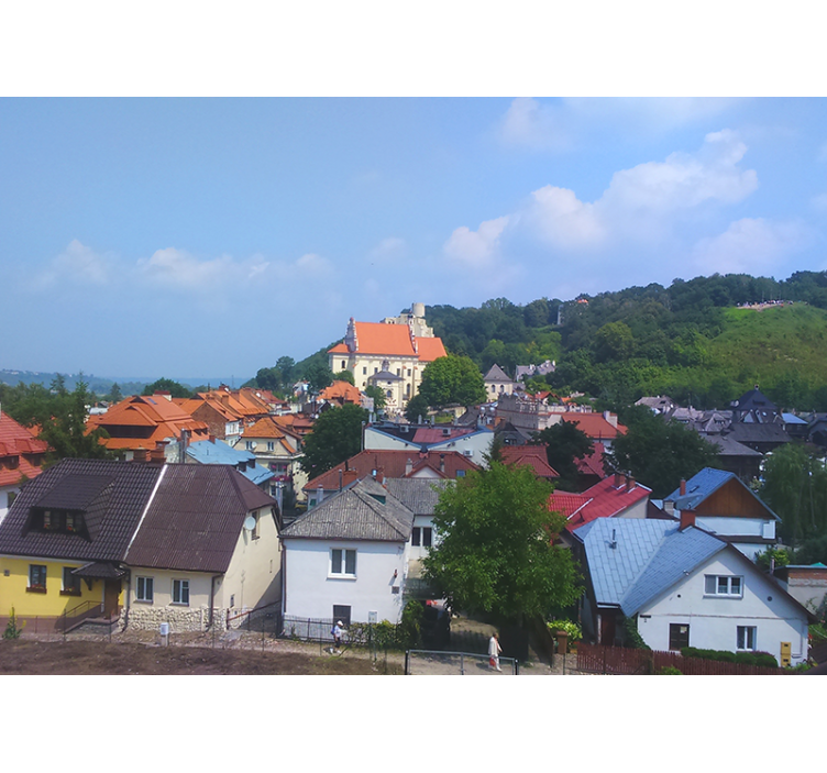 Okouzlující venkovská vesnice Fototapeta pro město a zemi - TenStickers