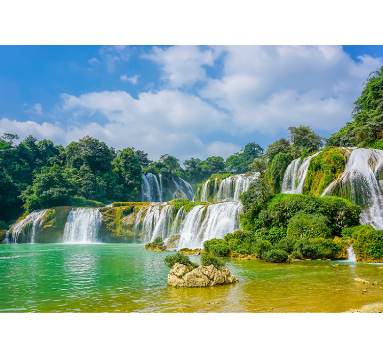 Fototapeta 3d tropický vodopád - TenStickers