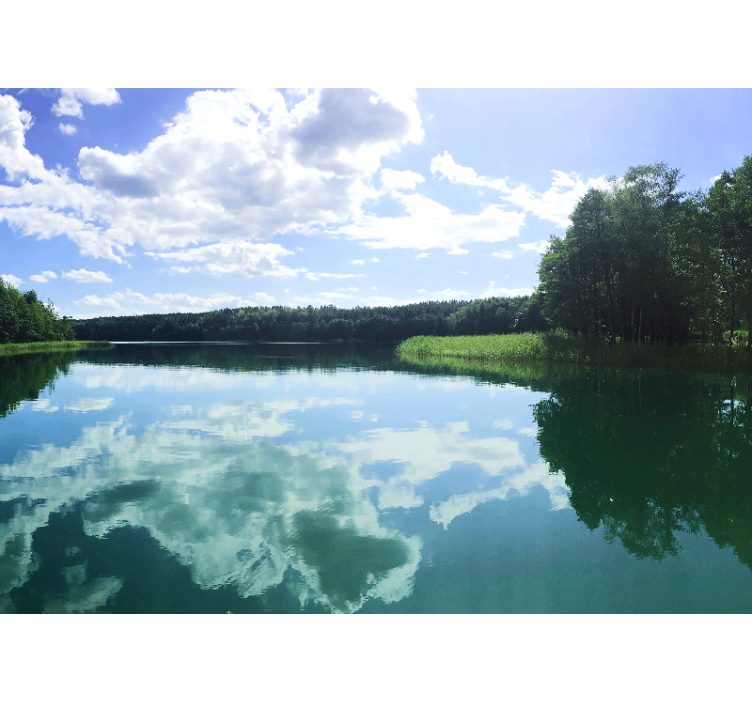 Klidný odraz Fototapeta jezero - TenStickers