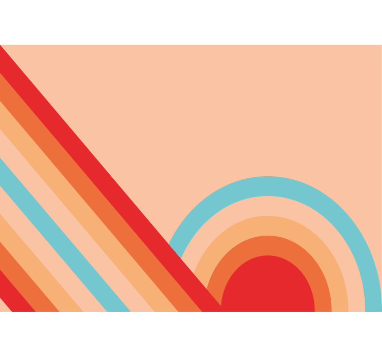 Textury a vzory fototapeta retro geometrické vzory - TenStickers