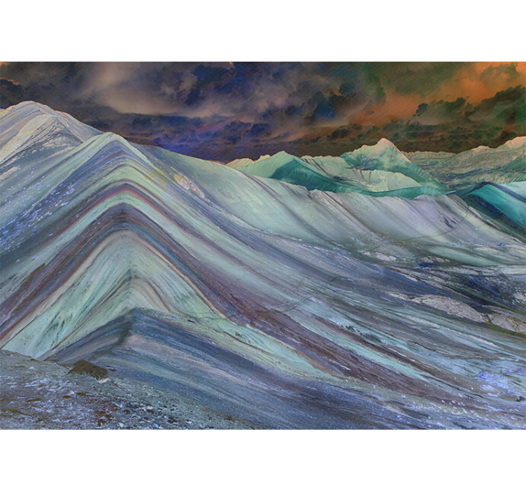 Barevný písek vinicunca příroda fototapeta - TenStickers