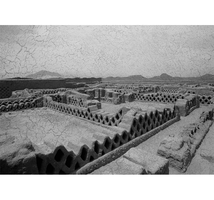 Silueta pouštního terénu Pouštní fototapeta - TenStickers