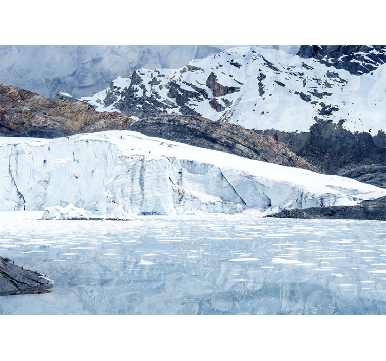 Horská fototapeta velkolepé ledovcové pohoří - TenStickers