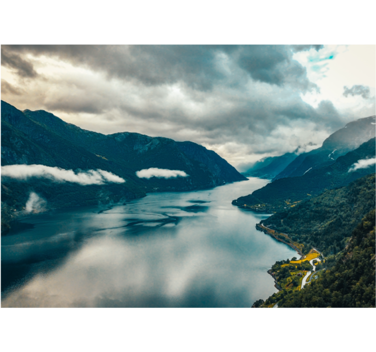 Norská krajina voda příroda fototapeta - TenStickers