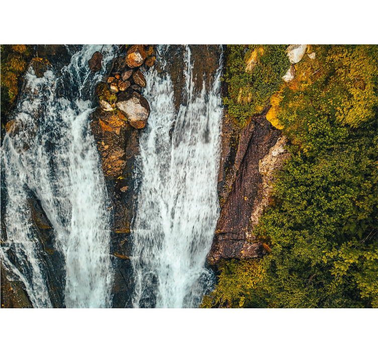 Fototapeta norský horský vodopád - TenStickers