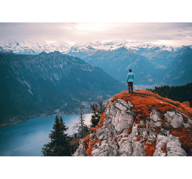 Fototapeta klidný pohled na hory - TenStickers