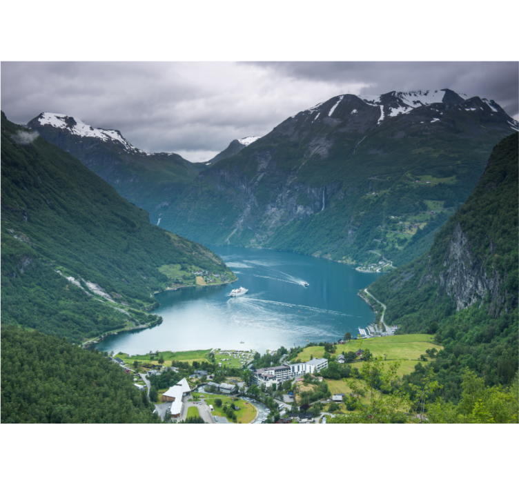 Fototapeta geirangerfjord norsko - TenStickers